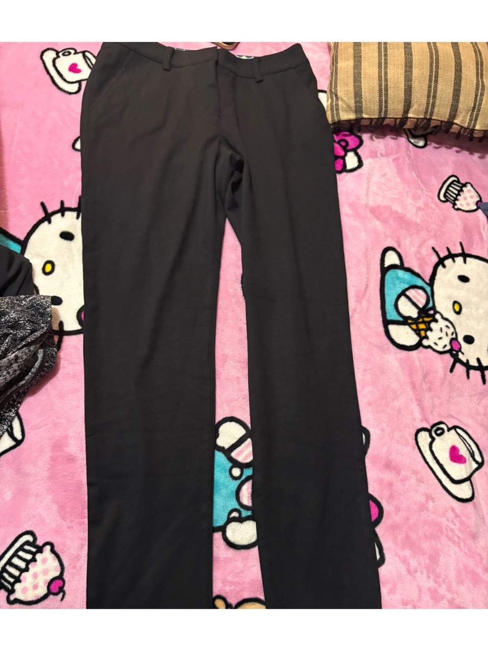 Boden Black Straight-Leg Dress Pants